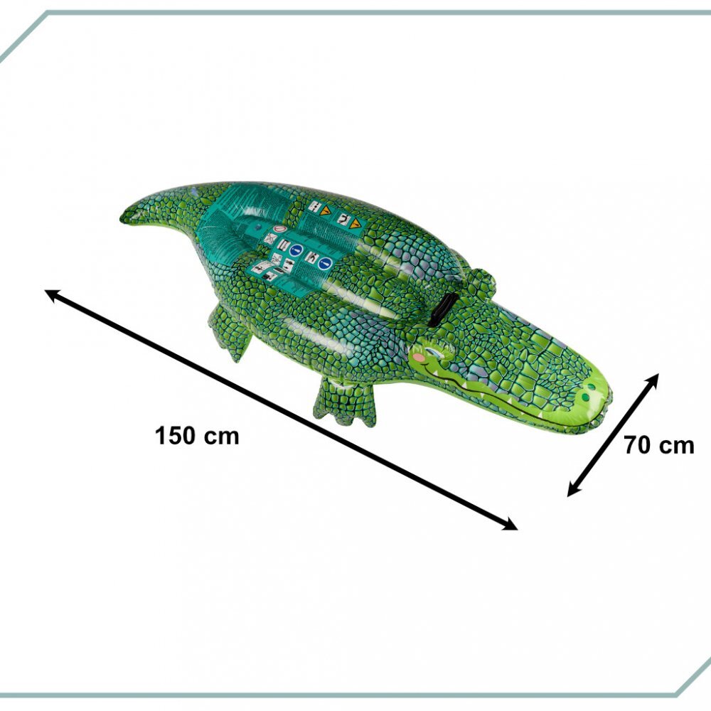 BESTWAY Saltea gonflabila 150 cm model Green Crocodile