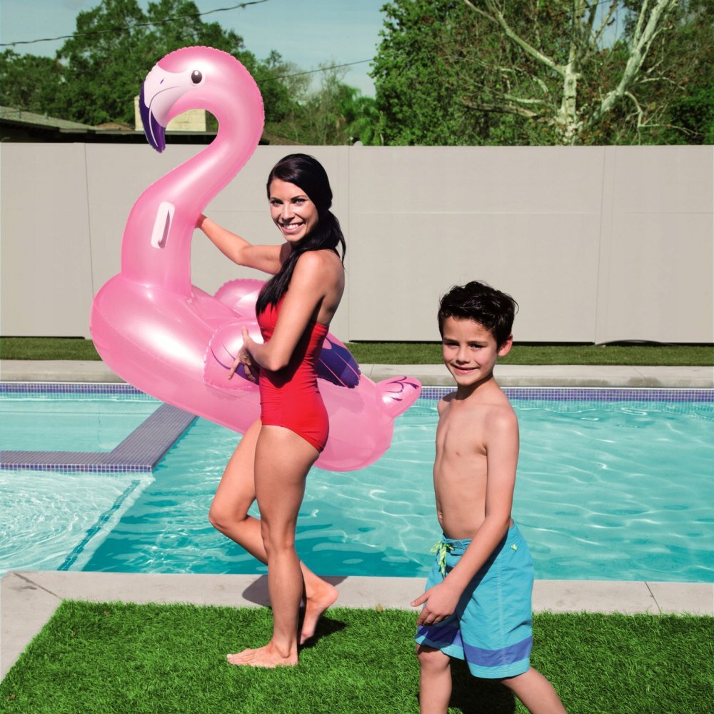 BESTWAY Saltea gonflabila cu manere 127 cm Flamingo Roz