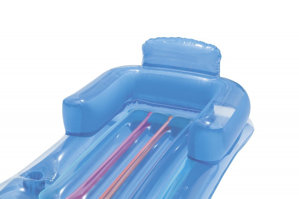 BESTWAY Saltea gonflabila cu spatar tip fotoliu 161 x 84 cm Blue