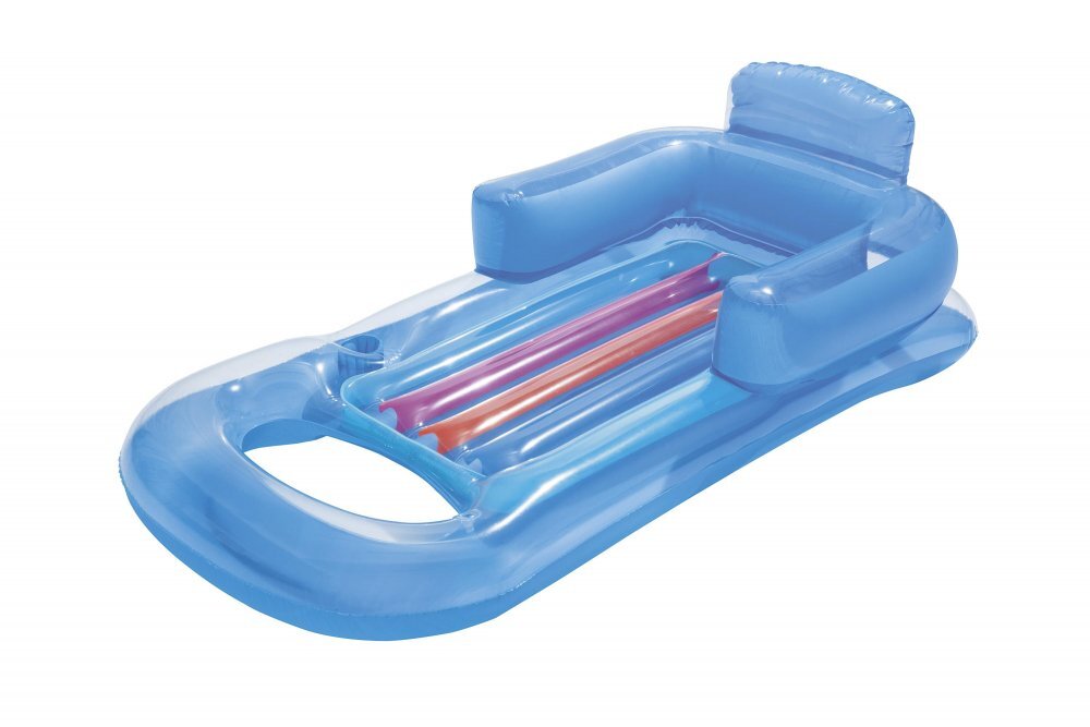BESTWAY Saltea gonflabila cu spatar tip fotoliu 161 x 84 cm Blue