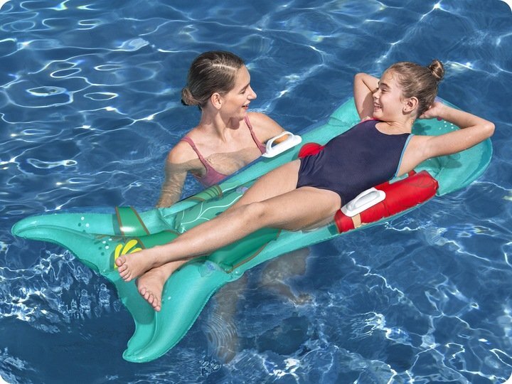 BESTWAY Saltea gonflabila pentru inot cu manere 158 x 81 cm Mica Sirena Ariel