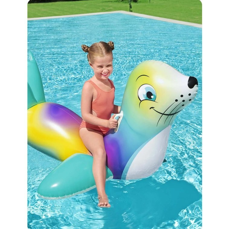 BESTWAY Saltea gonflabila pentru piscina cu manere 157 x 114 cm Foca