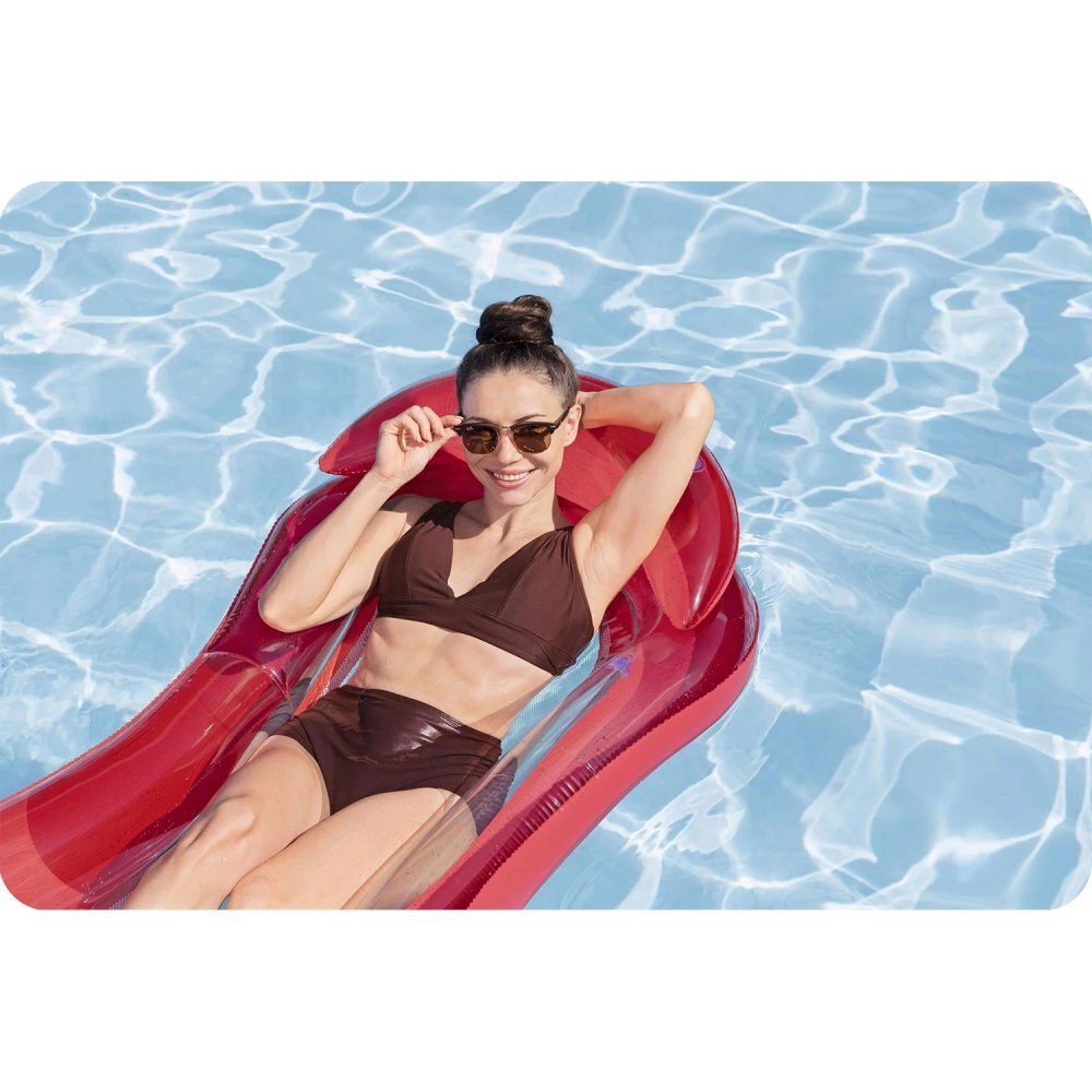 BESTWAY Saltea gonflabila Red 160x84 cm Material PVC durabil Spatar si cotiere confortabile Baza din plasa cu uscare rapida