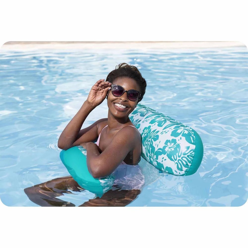 BESTWAY Saltea gonflabila tip hamac pentru piscina Catching Rays 140x87 cm Design modern Plasa cu uscare rapida Greutate maxim admisa 100kg
