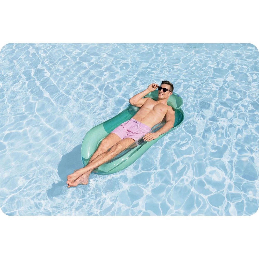 BESTWAY Saltea gonflabila Turcoaz 160x84 cm Material PVC durabil Spatar si cotiere confortabile Baza din plasa cu uscare rapida