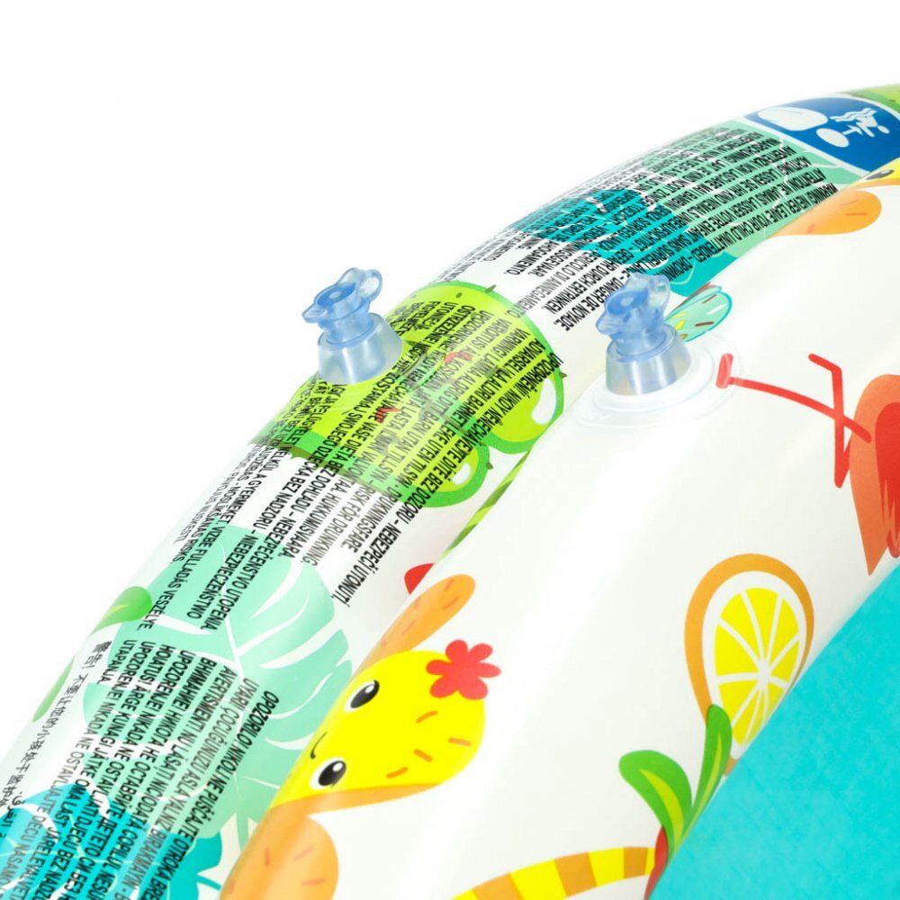 BESTWAY Set 3 piese Piscina gonflabila colac si minge 122 cm Flamingo