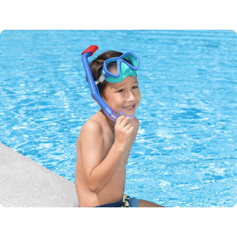 BESTWAY Set snorkeling pentru scufundari copii Albastru