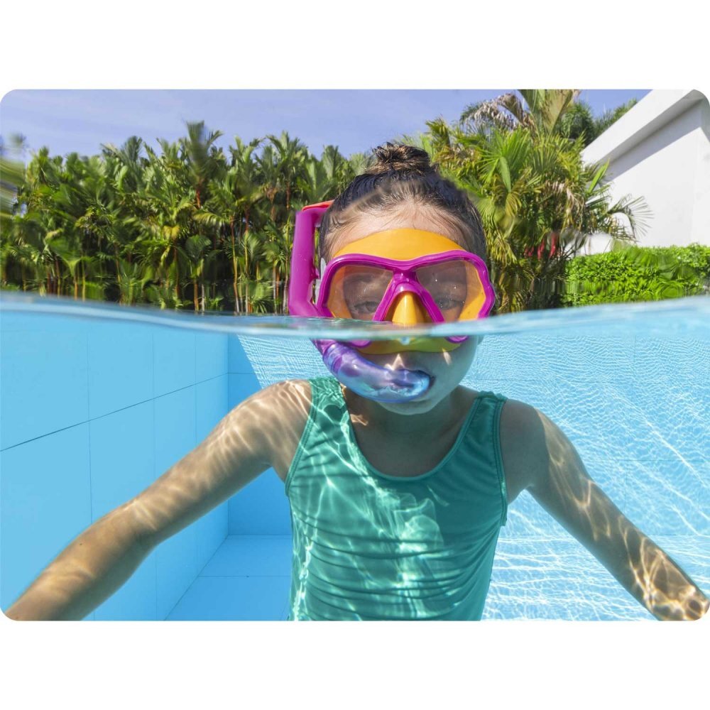 BESTWAY Set snorkeling pentru scufundari copii Roz