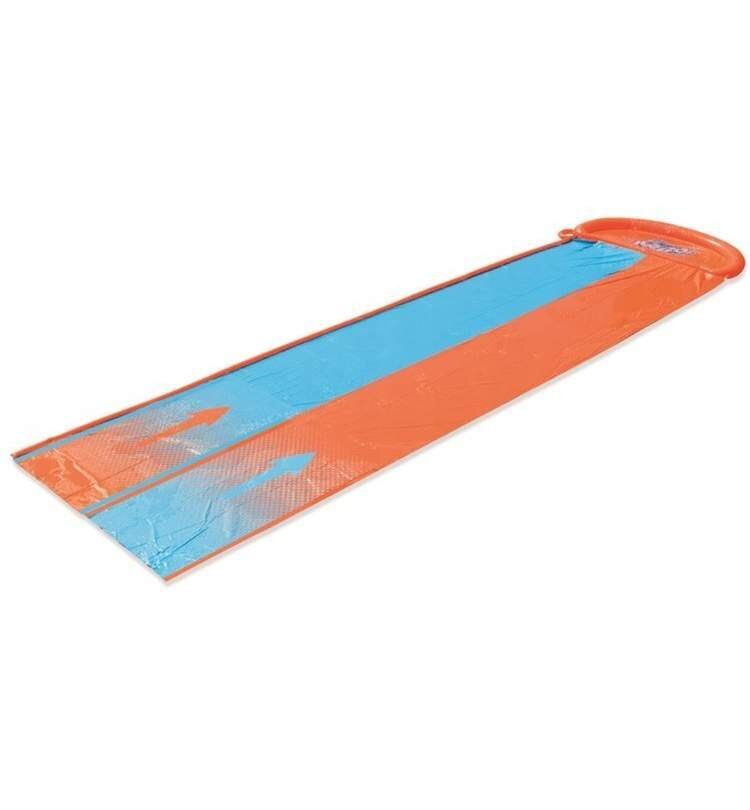 BESTWAY Tobogan de apa cu pista dubla de alunecare 448 cm BlueOrange