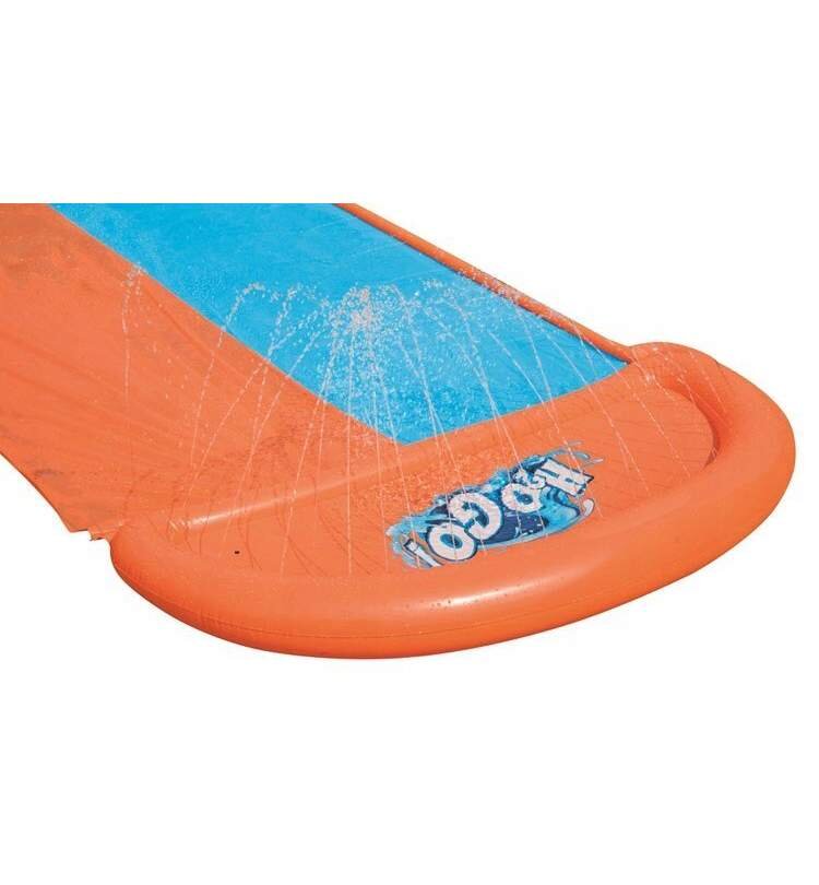 BESTWAY Tobogan de apa cu pista dubla de alunecare 448 cm BlueOrange