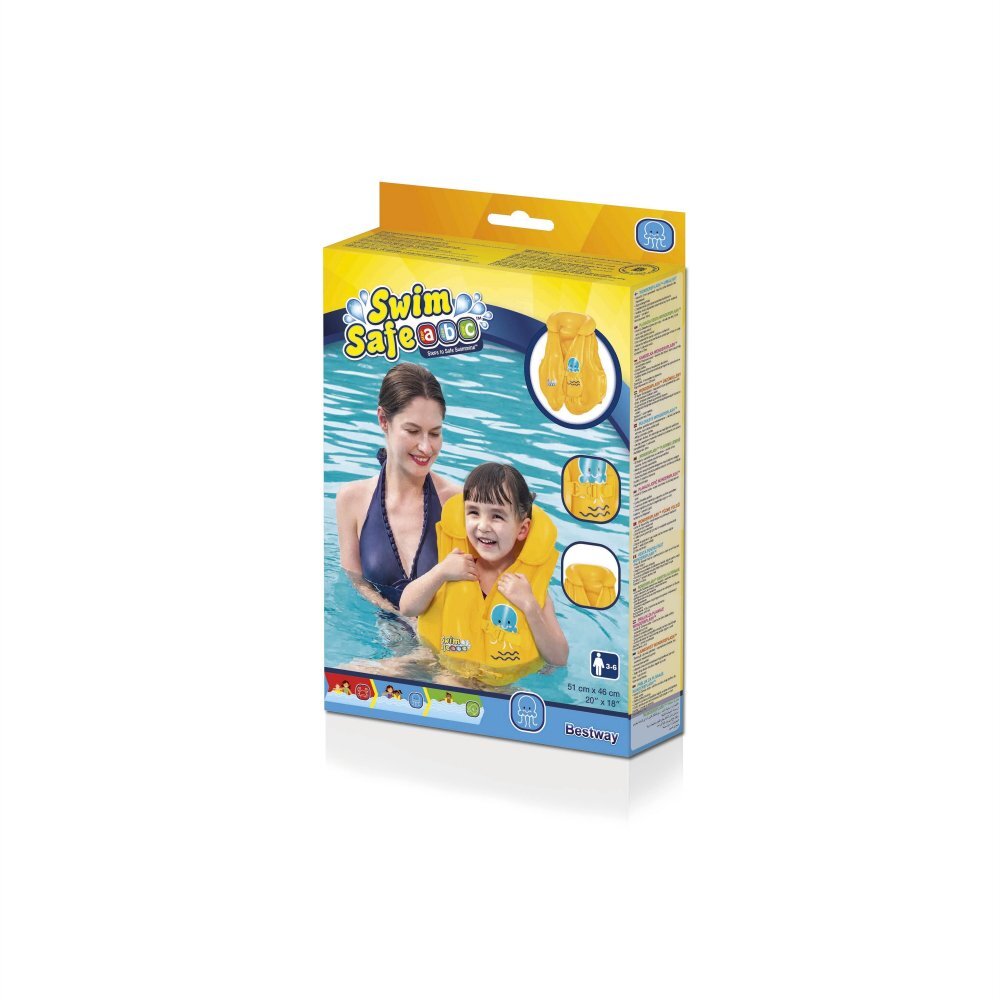 BESTWAY Vesta gonflabila pentru copii 3-6 ani Galbena