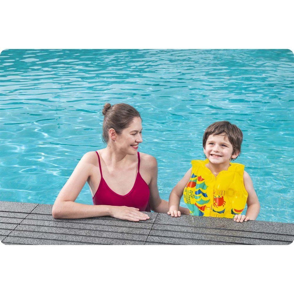 BESTWAY Vesta gonflabila pentru copii Pool School 3-6 ani Galben