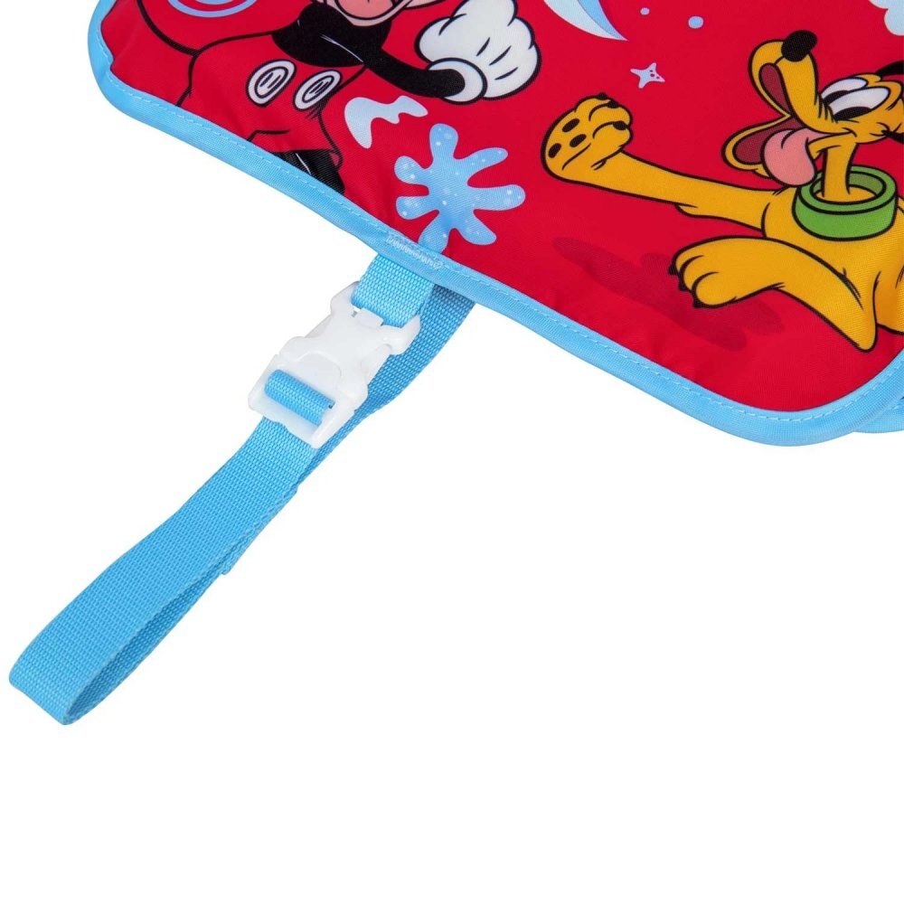 BESTWAY Vesta invatare inot copii Mickey Mouse cu maneci incorporate cu Umplutura din spuma flotabila Recomandata intre 3-6 ani Fixare cu centuri reglabile