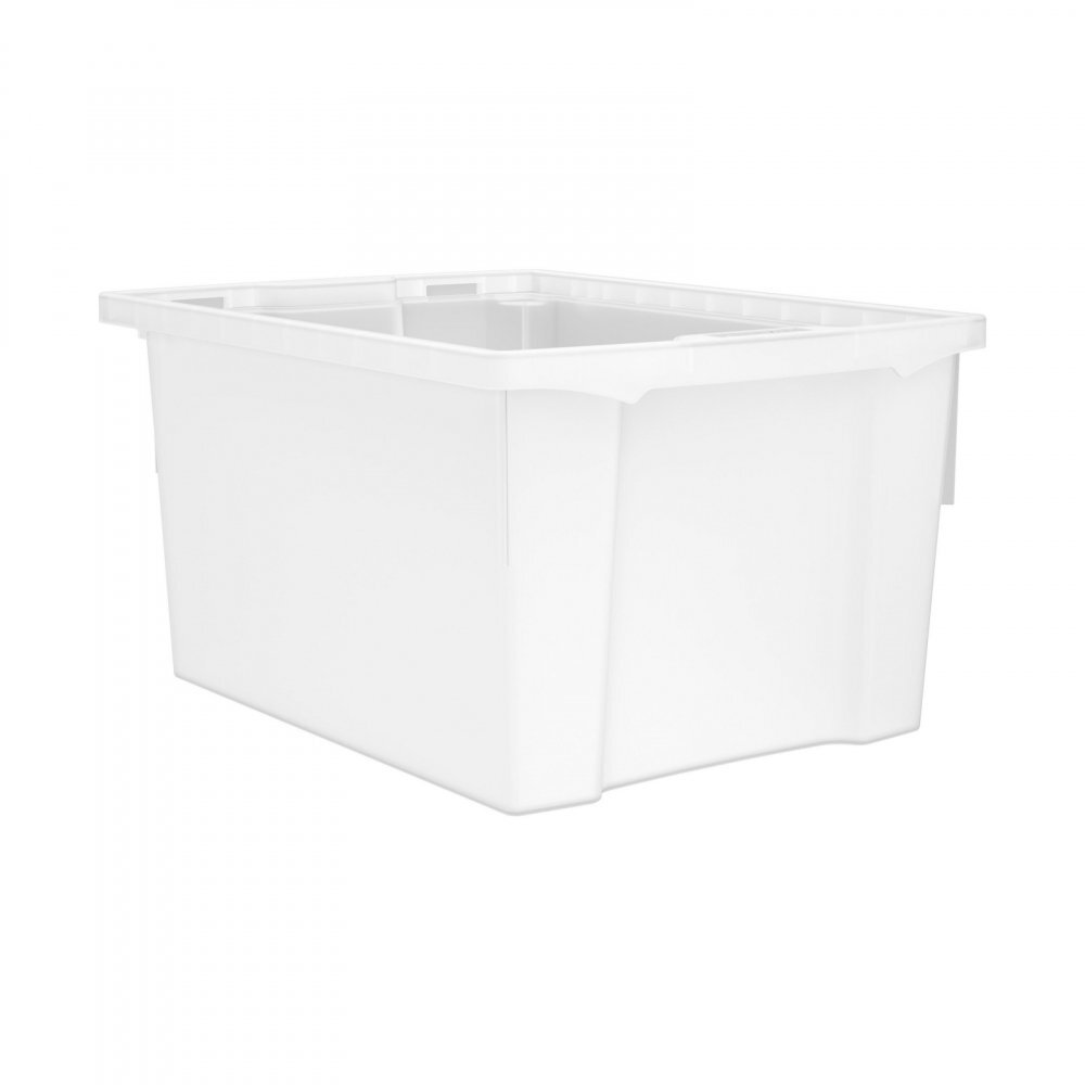 Betzold Cutie de depozitare stivuibila pentru scoala si gradinita marimea L transparent