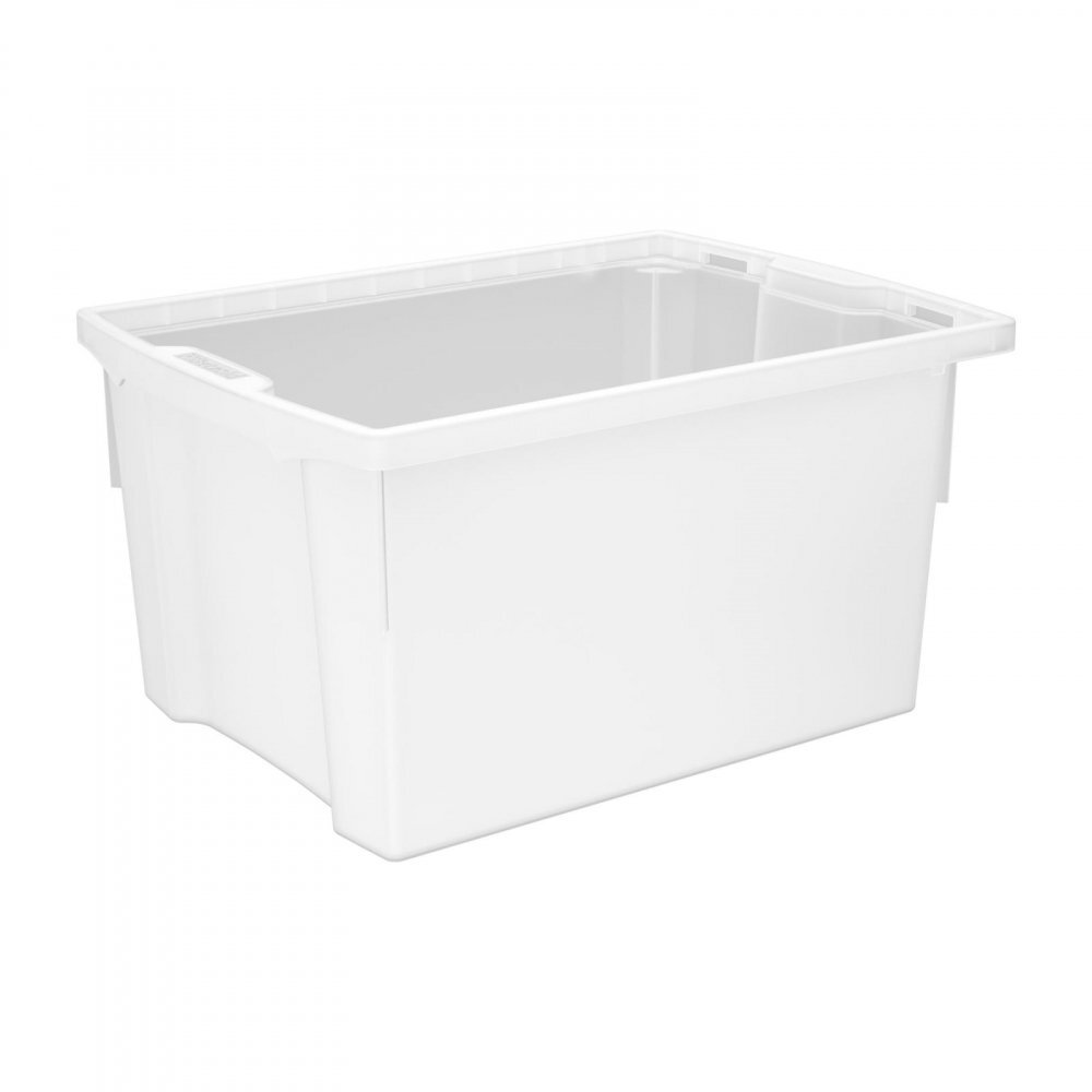 Betzold Cutie de depozitare stivuibila pentru scoala si gradinita marimea L transparent