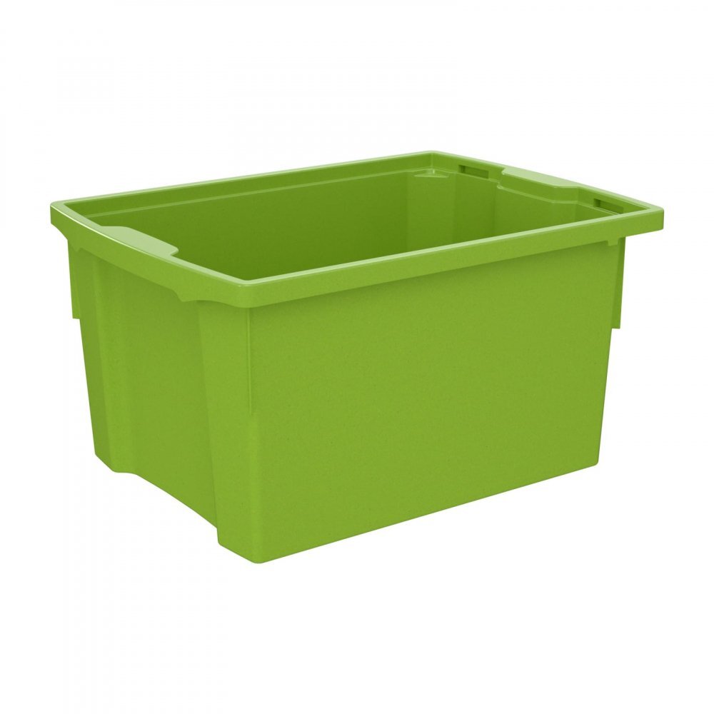 Betzold Cutie de depozitare stivuibila pentru scoala si gradinita marimea L verde