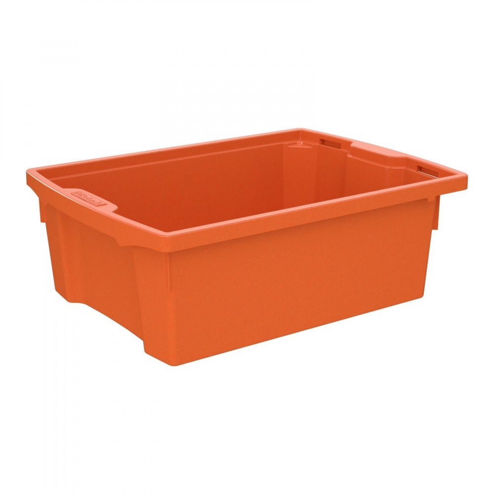 Betzold Cutie de depozitare stivuibila pentru scoala si gradinita marimea M coral