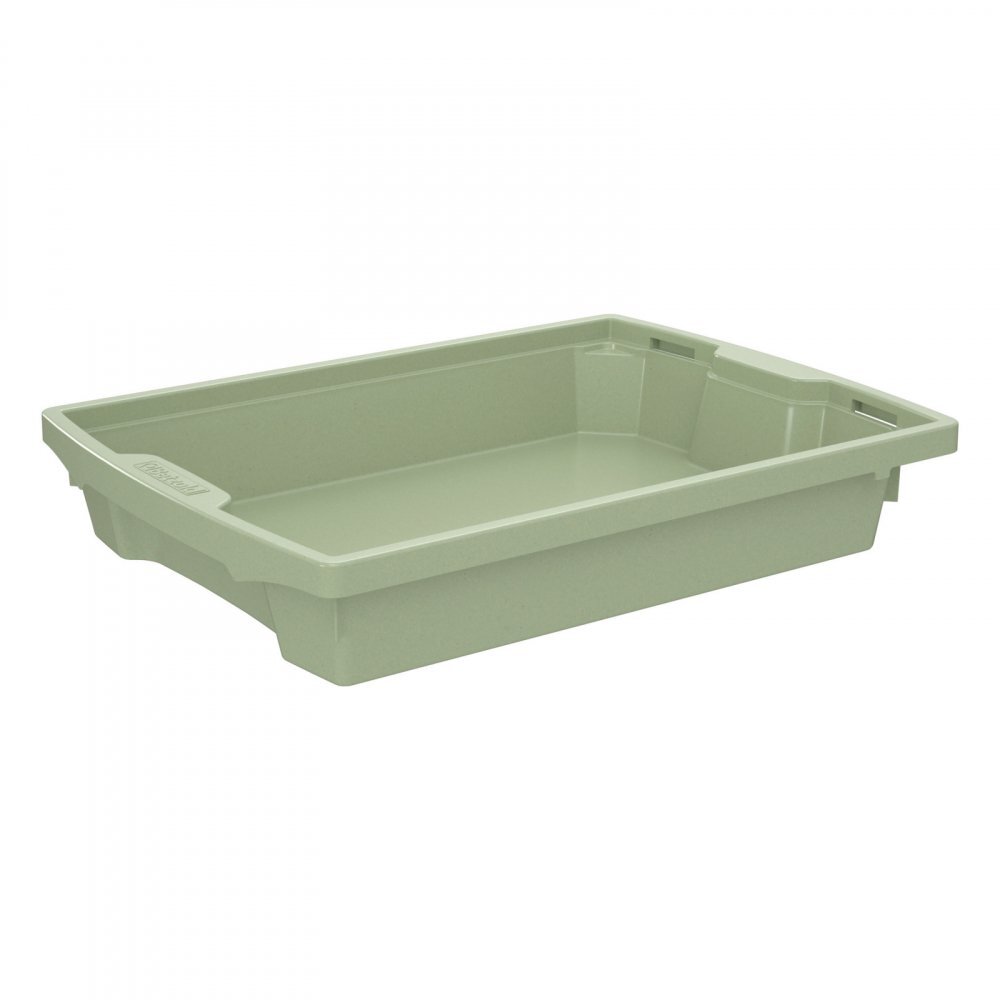 Betzold Cutie de depozitare stivuibila pentru scoala si gradinita marimea S verde pastel