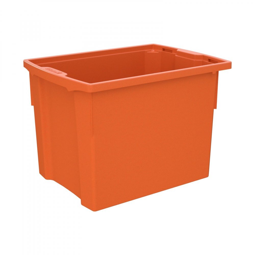 Betzold Cutie de depozitare stivuibila pentru scoala si gradinita marimea XL coral