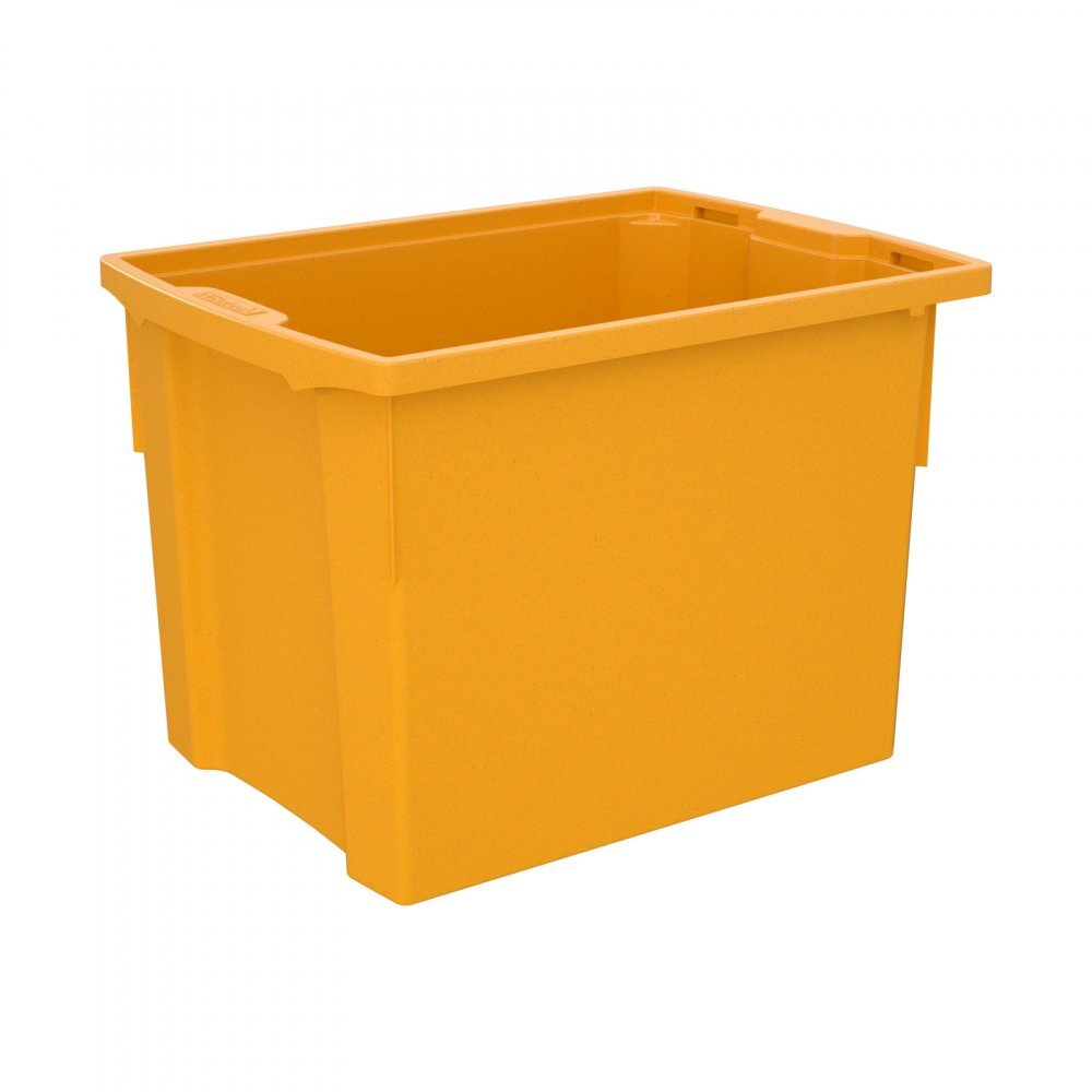 Betzold Cutie de depozitare stivuibila pentru scoala si gradinita marimea XL galben
