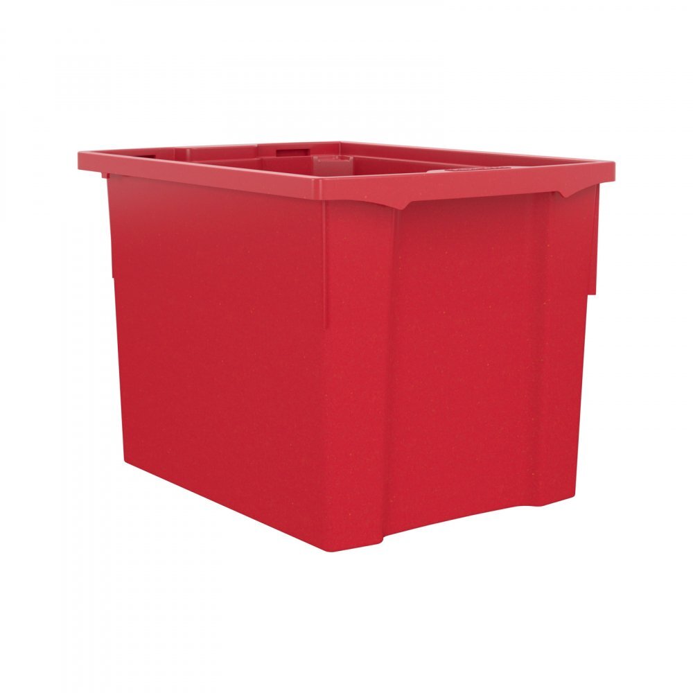 Betzold Cutie de depozitare stivuibila pentru scoala si gradinita marimea XL rosu