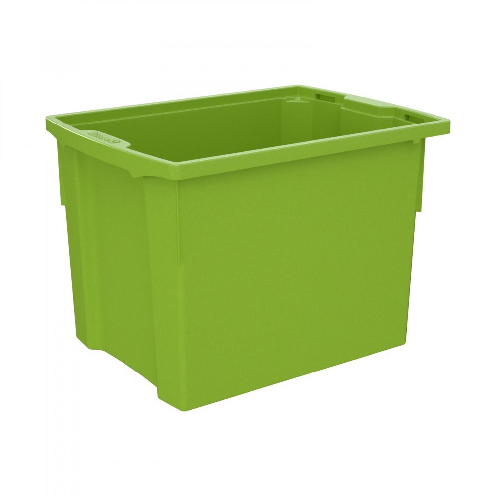 Betzold Cutie de depozitare stivuibila pentru scoala si gradinita marimea XL verde