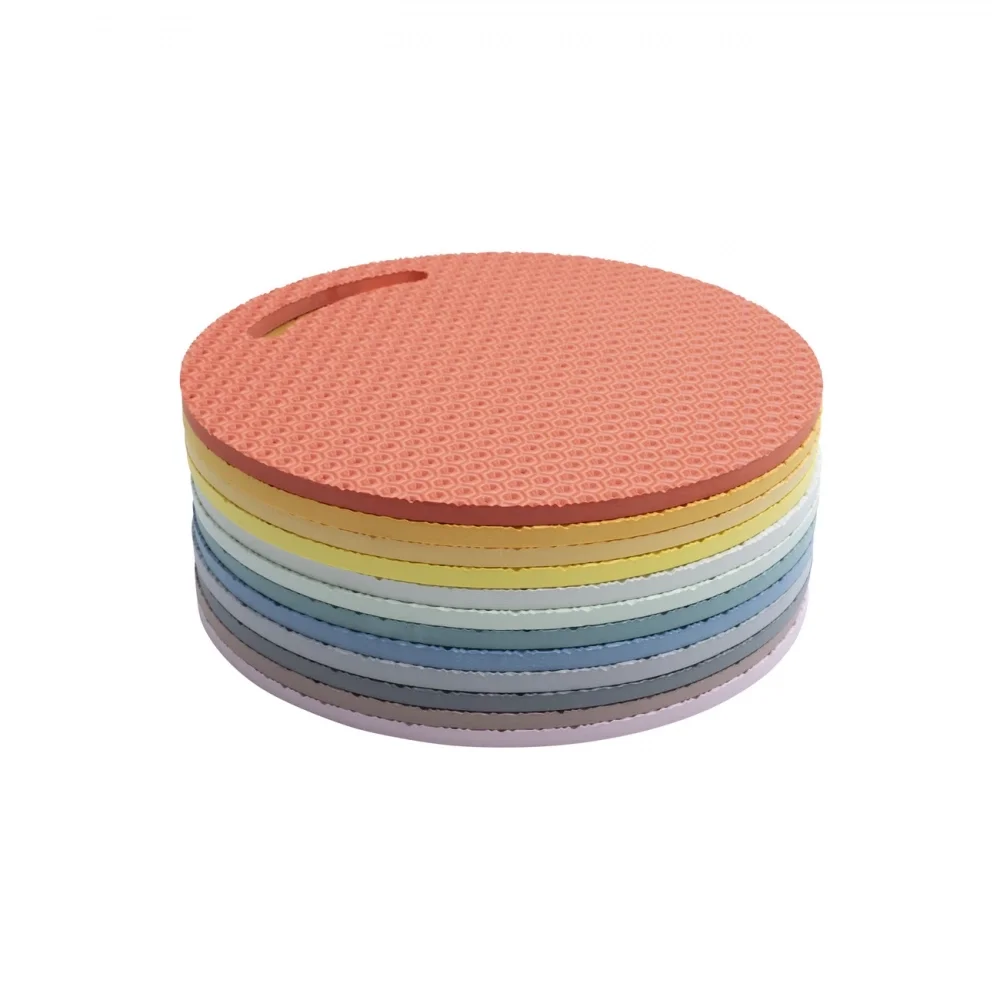 Betzold Set 12 covorase din spuma pentru sezut culori pastel