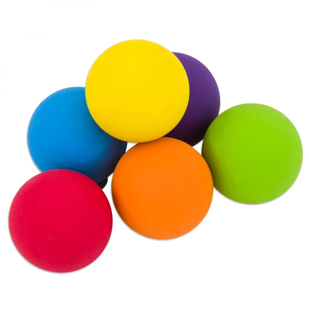 Betzold Set 6 mingi din cauciuc multicolore pentru copii diametru 6 cm