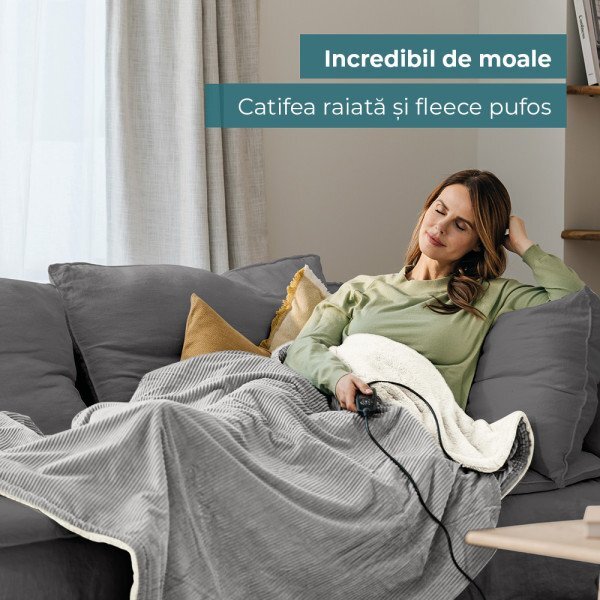 BEURER Patura electrica gri deschis Green Planet HD 81
