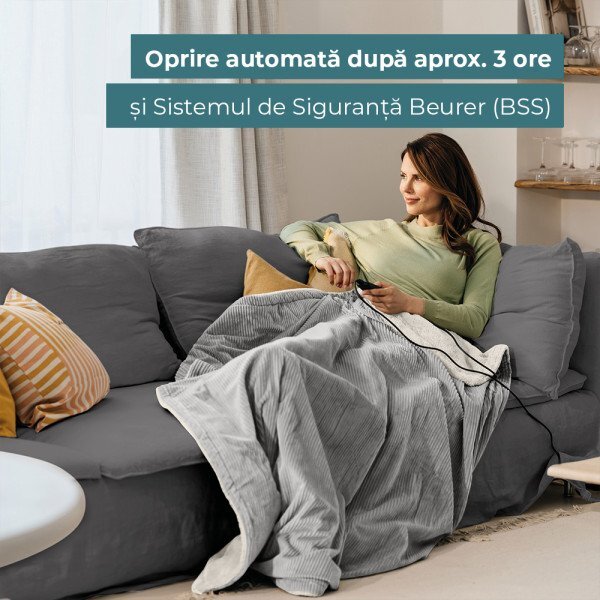 BEURER Patura electrica gri deschis Green Planet HD 81