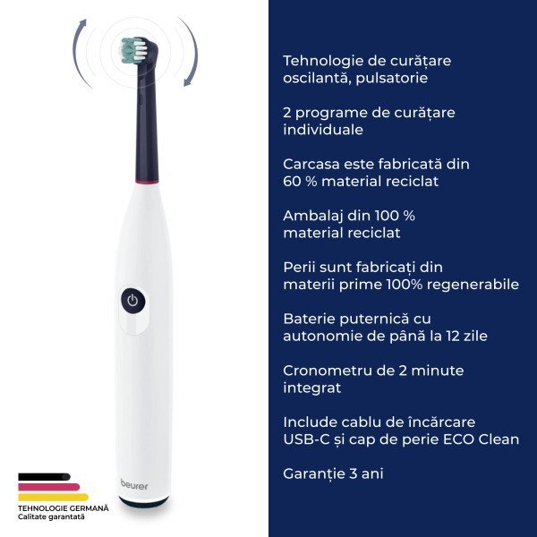 BEURER Periuta de dinti electrica rotativa Green Planet TB 15