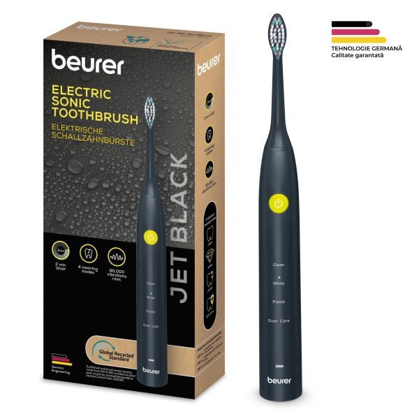 BEURER Periuta de dinti electrica sonica Jet Black Green Planet SC30