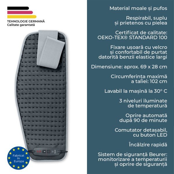 BEURER Perna electrica multifunctionala pentru spate abdomen si gat