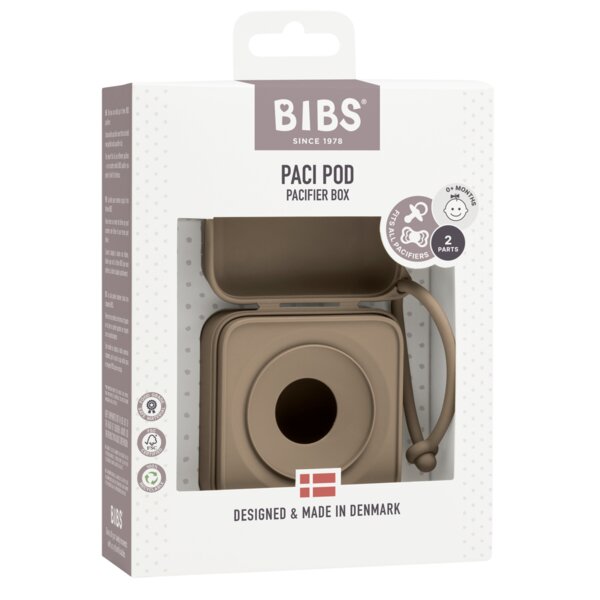 BIBS Cutie multifunctionala pentru depozitare suzete Dark Oak