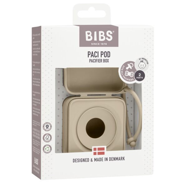 BIBS Cutie multifunctionala pentru depozitare suzete Vanilla