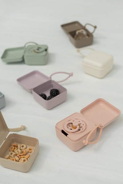 BIBS Cutie multifunctionala pentru depozitare suzete Vanilla