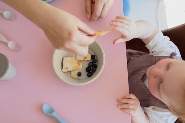 BIBS Farfurie si bol pentru diversificare si hranire sage