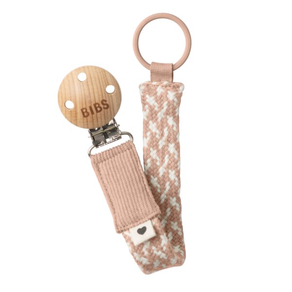BIBS Lantisor clip pentru suzeta Blush-Ivory