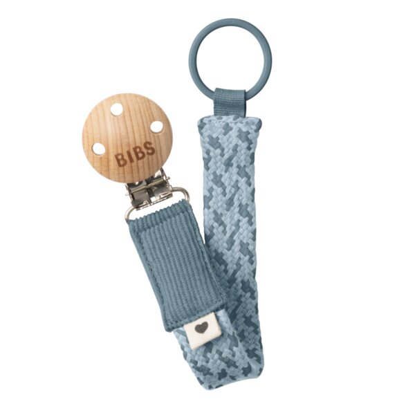 BIBS Lantisor clip pentru suzeta Petrol-Baby Blue