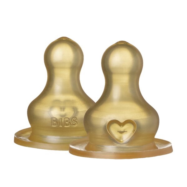 BIBS Set 2 tetine pentru biberon cu flux mediu
