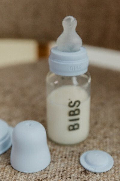 BIBS Set 2 tetine pentru biberon silicon cu flux lent