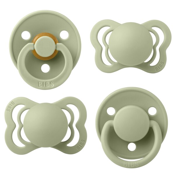 BIBS Set 4 suzete Try-it collection 0 luni + Sage