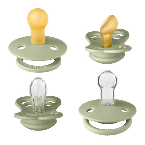 BIBS Set 4 suzete Try-it collection 0 luni + Sage