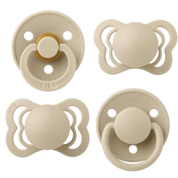 BIBS Set 4 suzete Try-it collection 0 luni + Vanilla