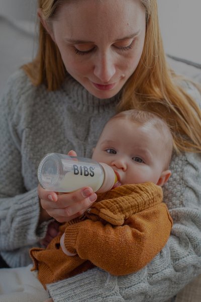 BIBS Set complet biberon din sticla anticolici 225 ml Ivory