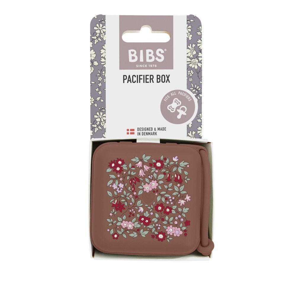 BIBS Set cutie cadou X Liberty Xmas Bundle cu bavetica cutie de suzeta clip suzeta si jucarie multisenzoriala