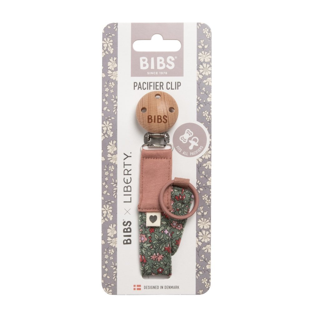 BIBS Set cutie cadou X Liberty Xmas Bundle cu bavetica cutie de suzeta clip suzeta si jucarie multisenzoriala