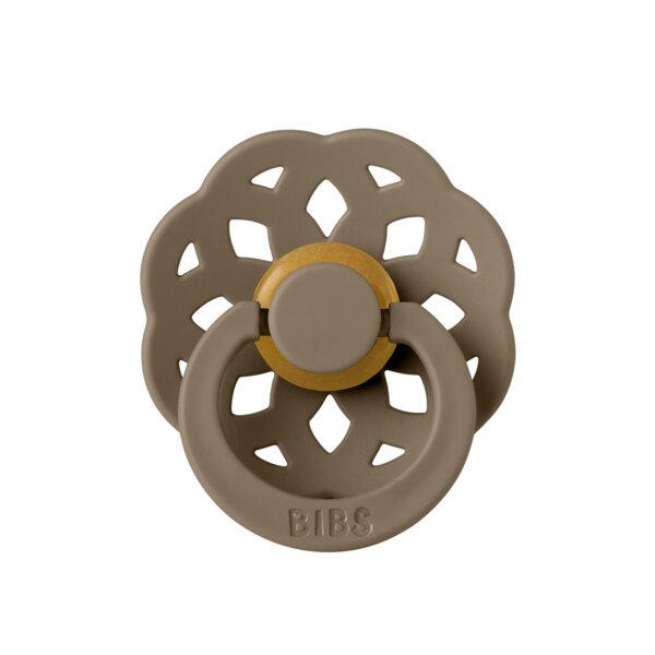 BIBS Suzeta Boheme Latex tetina rotunda 0 luni + Dark Oak