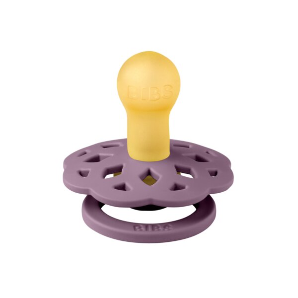 BIBS Suzeta Boheme Latex tetina rotunda 0 luni + Mauve
