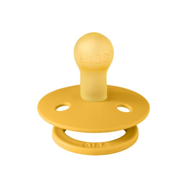 BIBS Suzeta Colour Latex tetina rotunda 0 luni + Honey Bee